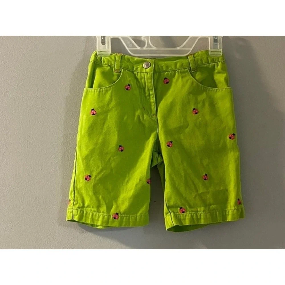Gymboree Cute Ladybug Green Shorts Sz 6